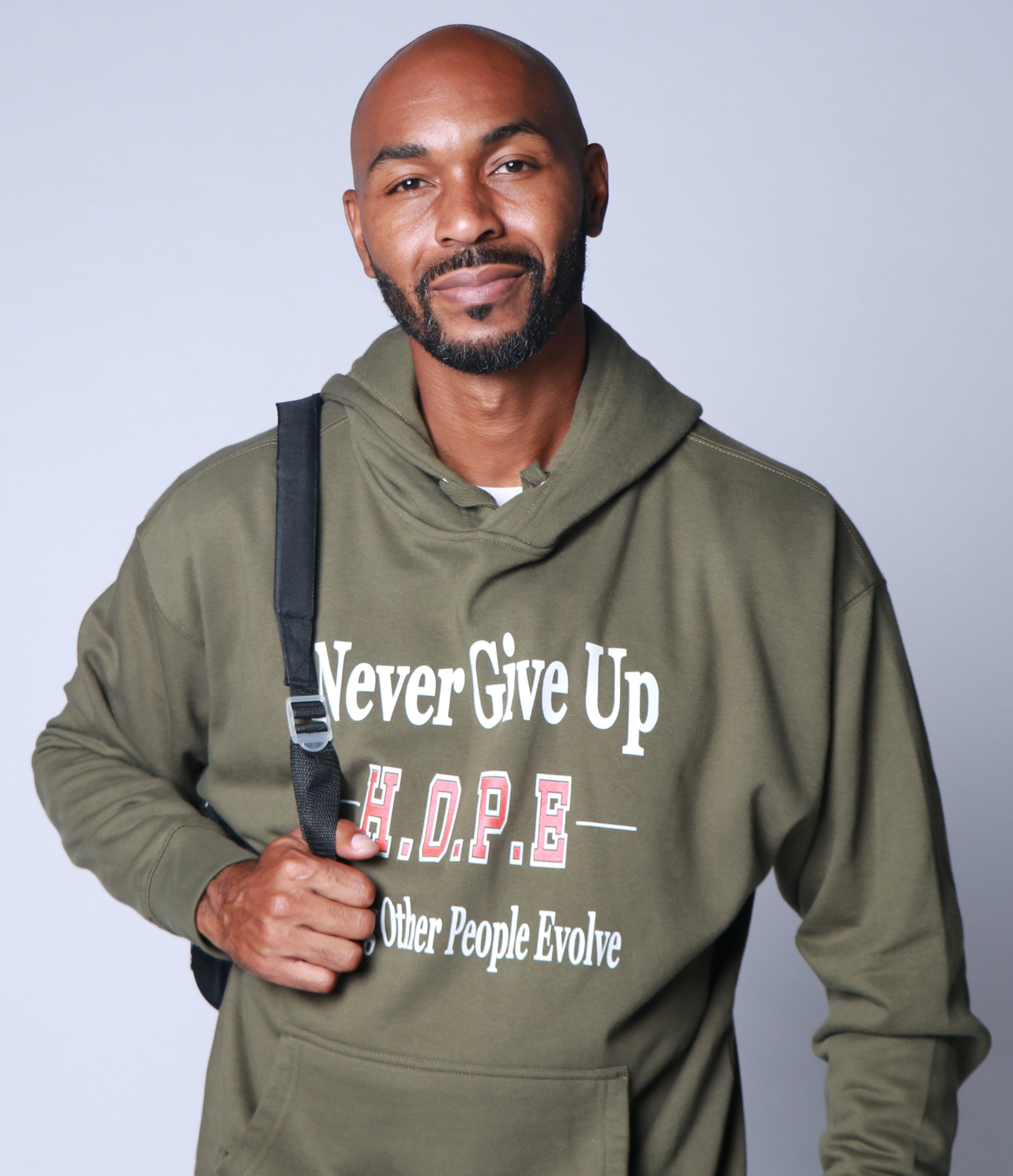 Never Give Up H.O.P.E Hoodie (Unisex) - Right Vibes